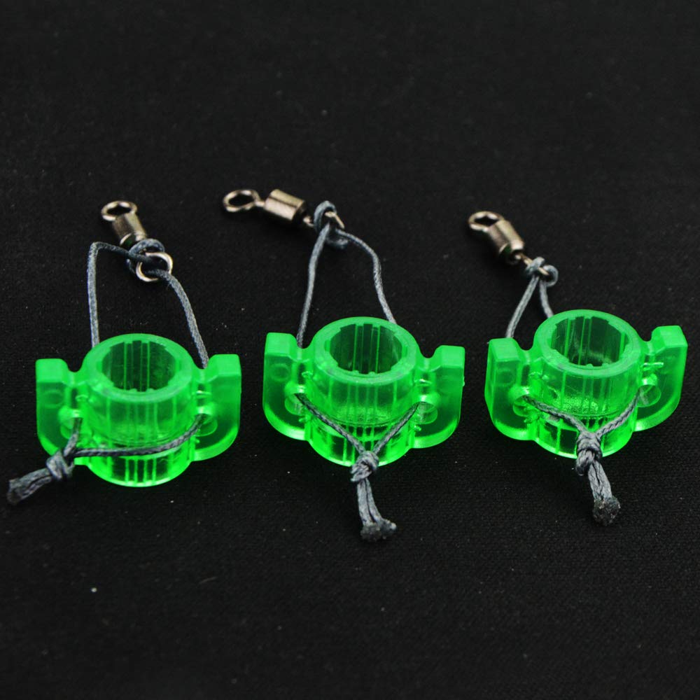 ZSHJGJR 24 Pack Archery Bowfishing Safety Slides Shooting Fishing Arrow Slider for 8mm Arrow Shaft Outdoor Fish Hunting Accessories (Green)