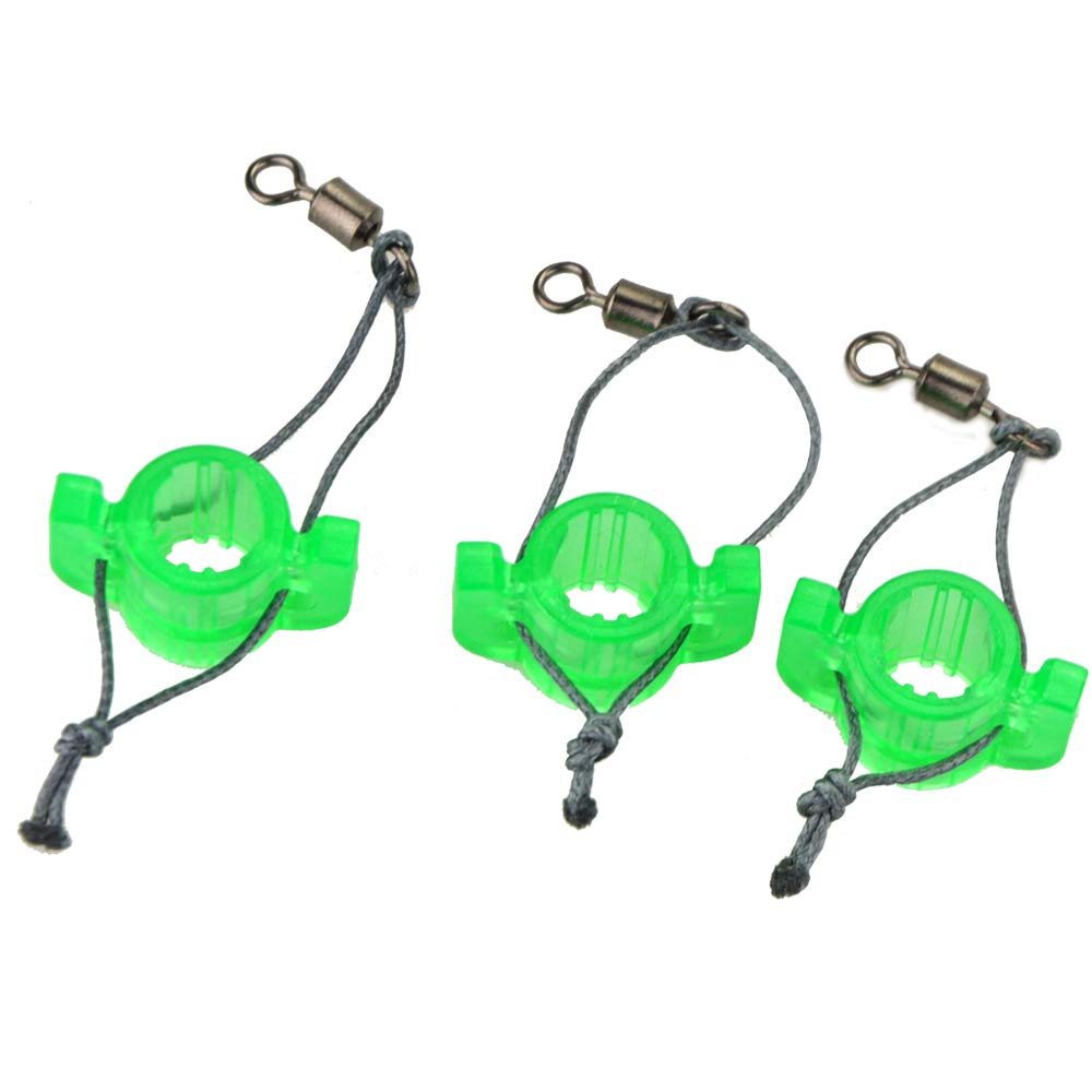 ZSHJGJR 24 Pack Archery Bowfishing Safety Slides Shooting Fishing Arrow Slider for 8mm Arrow Shaft Outdoor Fish Hunting Accessories (Green)