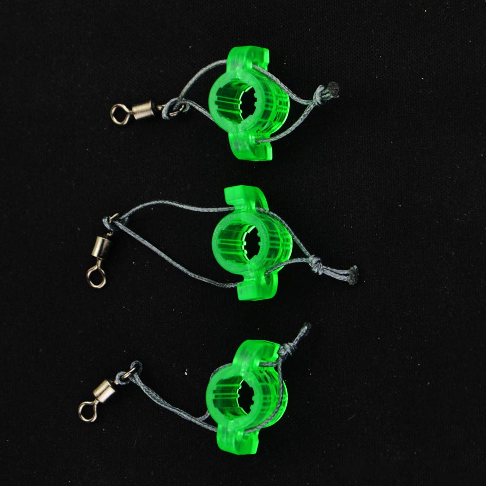 ZSHJGJR 24 Pack Archery Bowfishing Safety Slides Shooting Fishing Arrow Slider for 8mm Arrow Shaft Outdoor Fish Hunting Accessories (Green)