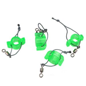 ZSHJGJR 24 Pack Archery Bowfishing Safety Slides Shooting Fishing Arrow Slider for 8mm Arrow Shaft Outdoor Fish Hunting Accessories (Green)