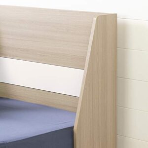 South Shore Yodi Complete Bed-Twin-Soft Elm and Pure White