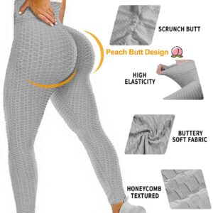 JGS1996 Womens Hidden Scrunch Butt Lifting Workout Leggings High Waist Tummy Control Booty Lift Gym Yoga Pants Tights