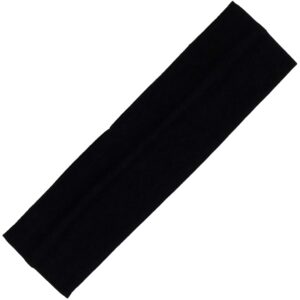 Kenz Laurenz Soft and Stretchy Elastic Cotton Headbands, Pack of 12, Available in LOTS of COLORS (12 Black)