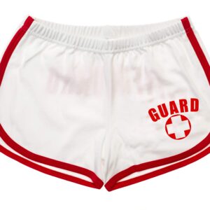 BLARIX Womens Guard Shorts (White, X-Large)