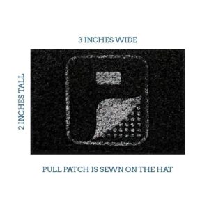 Pull Patch Delta Flexfit Hat | Black Tactical Cap | L/XL | Moisture-Wicking | 2x3 in Loop Surface to Attach Patches