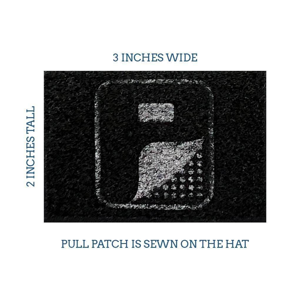 Pull Patch Delta Flexfit Hat | Black Tactical Cap | L/XL | Moisture-Wicking | 2x3 in Loop Surface to Attach Patches