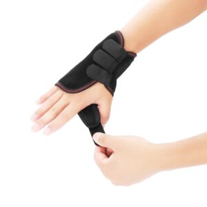 Antilog Wrist Brace,Adjustable Breathable Wrist Brace Hand Support Fracture Ligament Injury Arm Protection Strap(RIGHT)