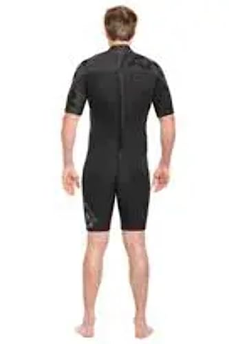 BARE 2MM Revel Men's Shorty Wetsuit | Combines Comfort and Flexibility | Made from a Blend of Neoprene and Laminate | Designed for All Watersports Including Scuba Diving and Snorkeling | Grey - 2XL