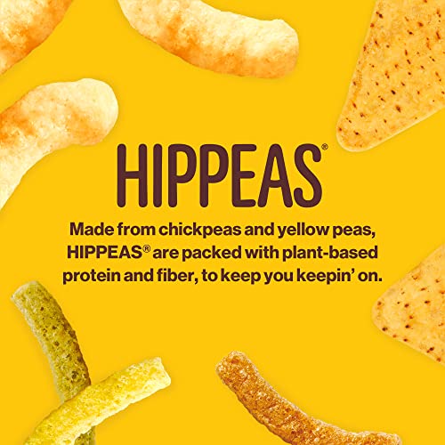 Hippeas Organic Chickpea Puffs, Vegan White Cheddar, 10 Ounce (Pack of 1), Family Size, 4g Protein, 3g Fiber, Vegan, Gluten-Free, Crunchy, Plant Protein Snacks