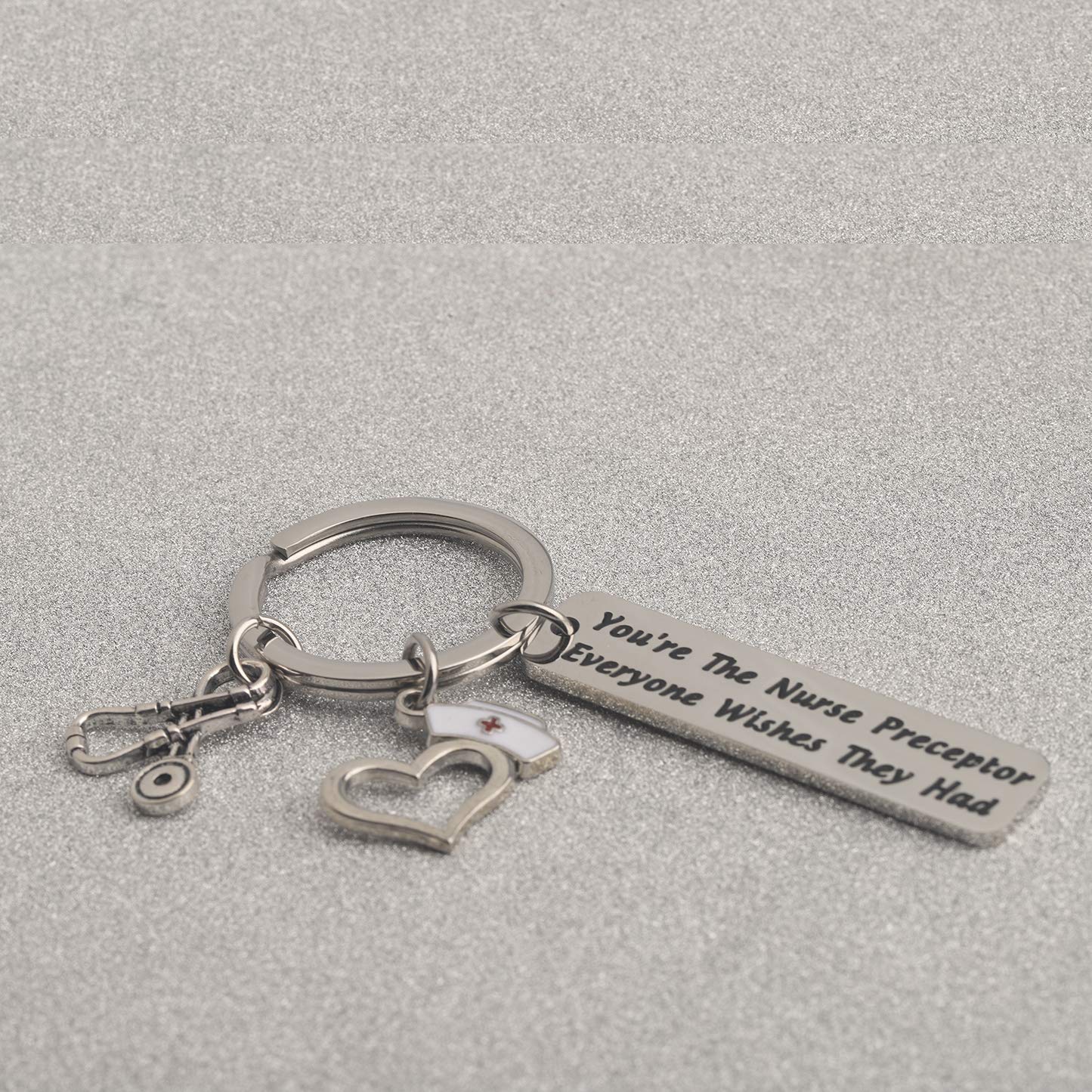 BEKECH Nurse Preceptor Gift Nurse Instructor Gift Nurse Manager Gift You Are The Nurse Preceptor Everyone Wishes They Had Keychain Nursing Instructor Appreciation Gift (silver)