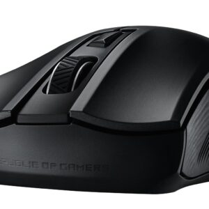 ASUS ROG Strix Carry Ergonomic Optical Gaming Mouse with Dual 2.4 GHz/Bluetooth Wireless Connectivity, 7200-DPI Sensor and ROG-Exclusive Switch Socket Design