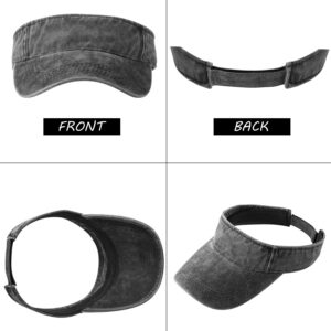 4 Pieces Sun Visor Sun Sports Adjustable Visor Sport Wear Athletic Visor Golf Hat for Men Women Multicoloured