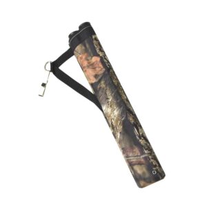 AMEYXGS 2-Tubes Hunting Archery Quiver Arrow Quiver Bag Tube Arrow Quiver with Shoulder Strap for Arrow Carrier Tube Back Use (jungle camouflage)