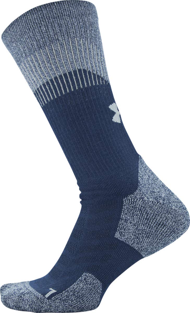 Under Armour Unrivaled 3.0 Crew Socks, 1-pair, Academy Blue, Shoe Size: Mens 12-16