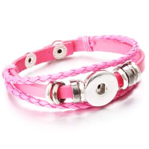 Lovglisten 10pcs Bracelet Bangle for 18mm Snap Button Jewelry (3)