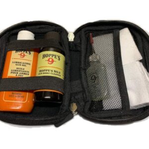 Gun Bore Cleaner, Precision & Lubricating Oil, & Gun Grease Lube with 50 Patches and Protective Carry Case for Handguns/Pistols/Shotguns Plus Free Cotton Swabs and Disposable Absorbent Work Pads