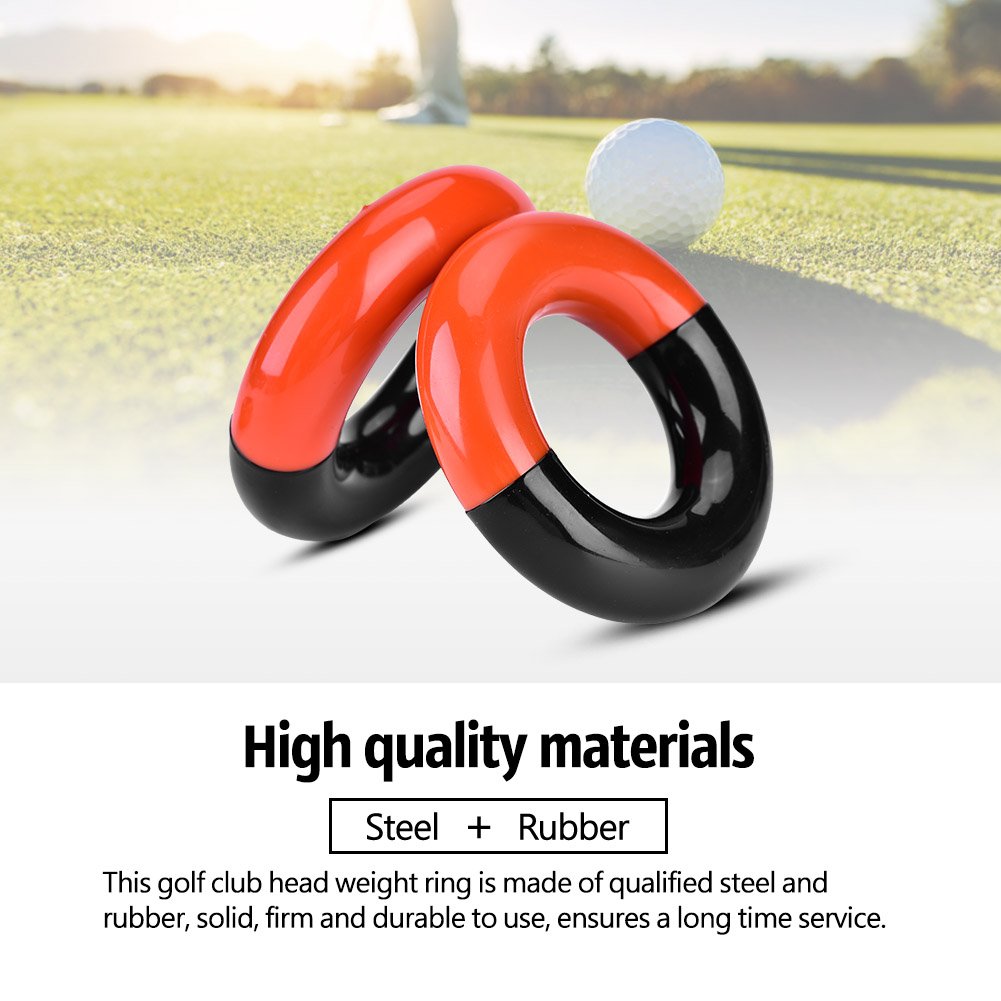 VGEBY1 Golf Weight Ring, 3Pcs Steel Rubber Golf Driver Weight Ring Golf Weight Ring Replacement Accessory