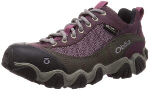 oboz firebrand ii low waterproof women's shoe lilac - 9.5 medium