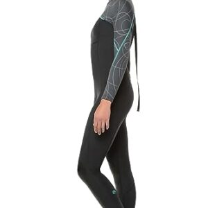 BARE 7MM Women's Elate Full Wetsuit | Comfortable high Stretch Neoprene Material | Long Sleeve | Great for All Watersports, Scuba Diving and Snorkeling | Grey 10