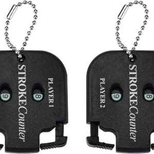 QHALEN Mini Score Counter Golf Stroke Shot Putt Tally Keeper Number with Key Chain (Pack of 2)