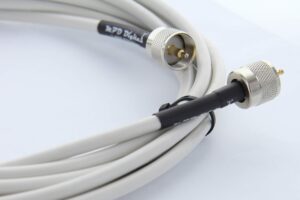 mpd digital rg8x white marine radio vhf ais antenna jumper cable cable with uhf pl259 rf connectors made in the u.s.a, 30 feet