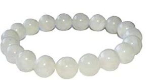 ad beads natural gemstone round beads stretch bracelet healing reiki 10mm (moonstone)