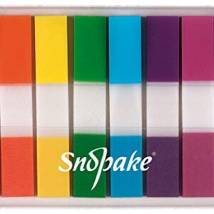 Snopake Index Tab PageMarkers with Colour Coded Tips 45 x 8 mm - 160 Tabs - Assorted [Ref: 15845]