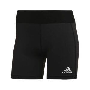 adidas Women's Alphaskin Volleyball 4-Inch Short Tights Black/White 2XS5