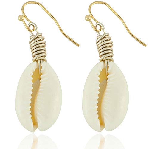 Soul Statement Women's Summer Earrings, Cowrie Shell Dangle Earring Set for Women, Festival Trendy Fashion Accessories