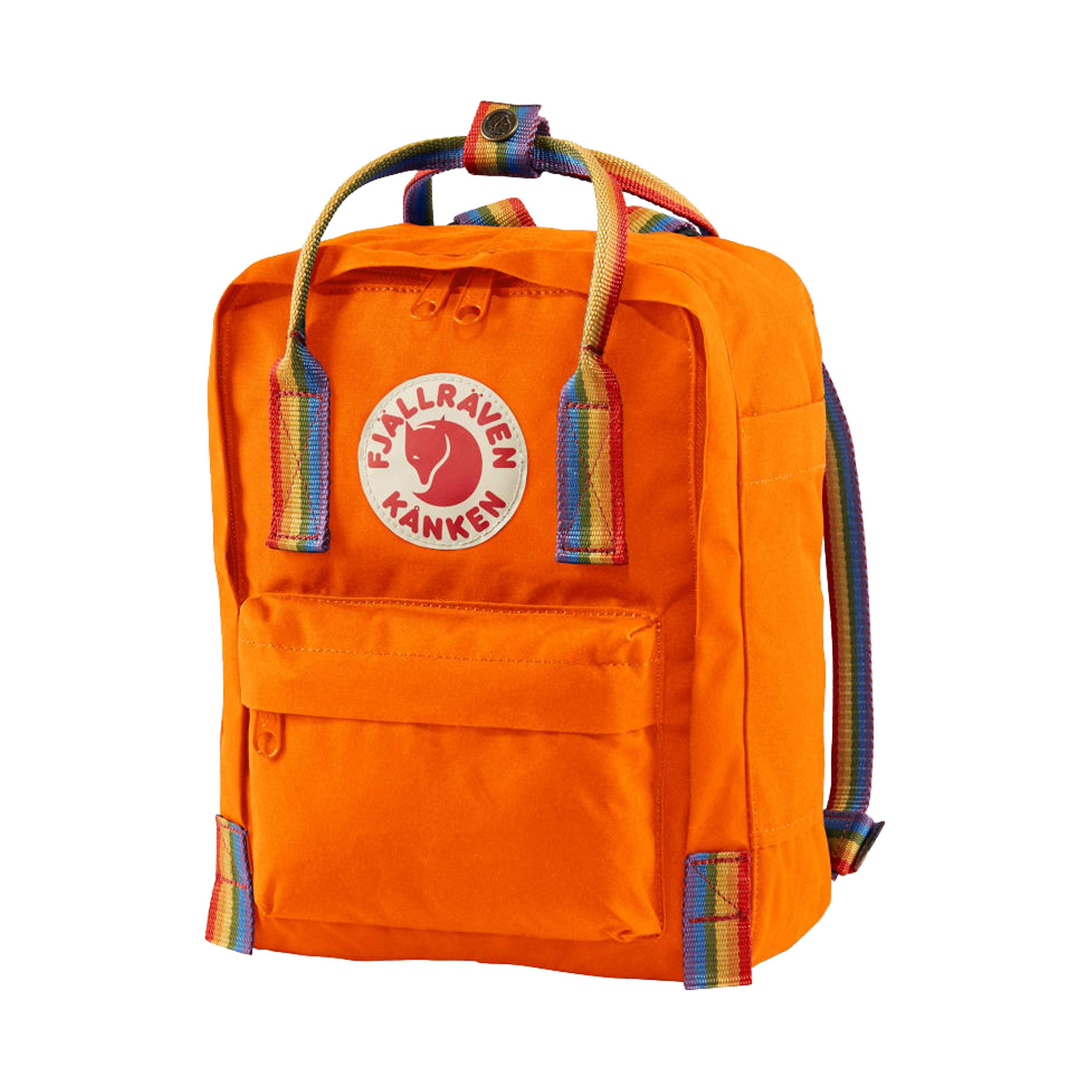 Fjällräven Kånken Rainbow Mini Burnt Orange/Rainbow Pattern One Size