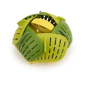 Joseph Joseph Bloom Folding Steamer Basket for Vegetables, Green