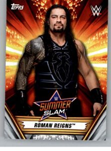 wrestling wrestling 2019 topps summerslam #14 roman reigns #14 nm near mint