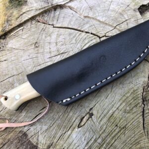 Perkin Damascus Steel Hunting Knife With Sheath Skinner Knife - SK700