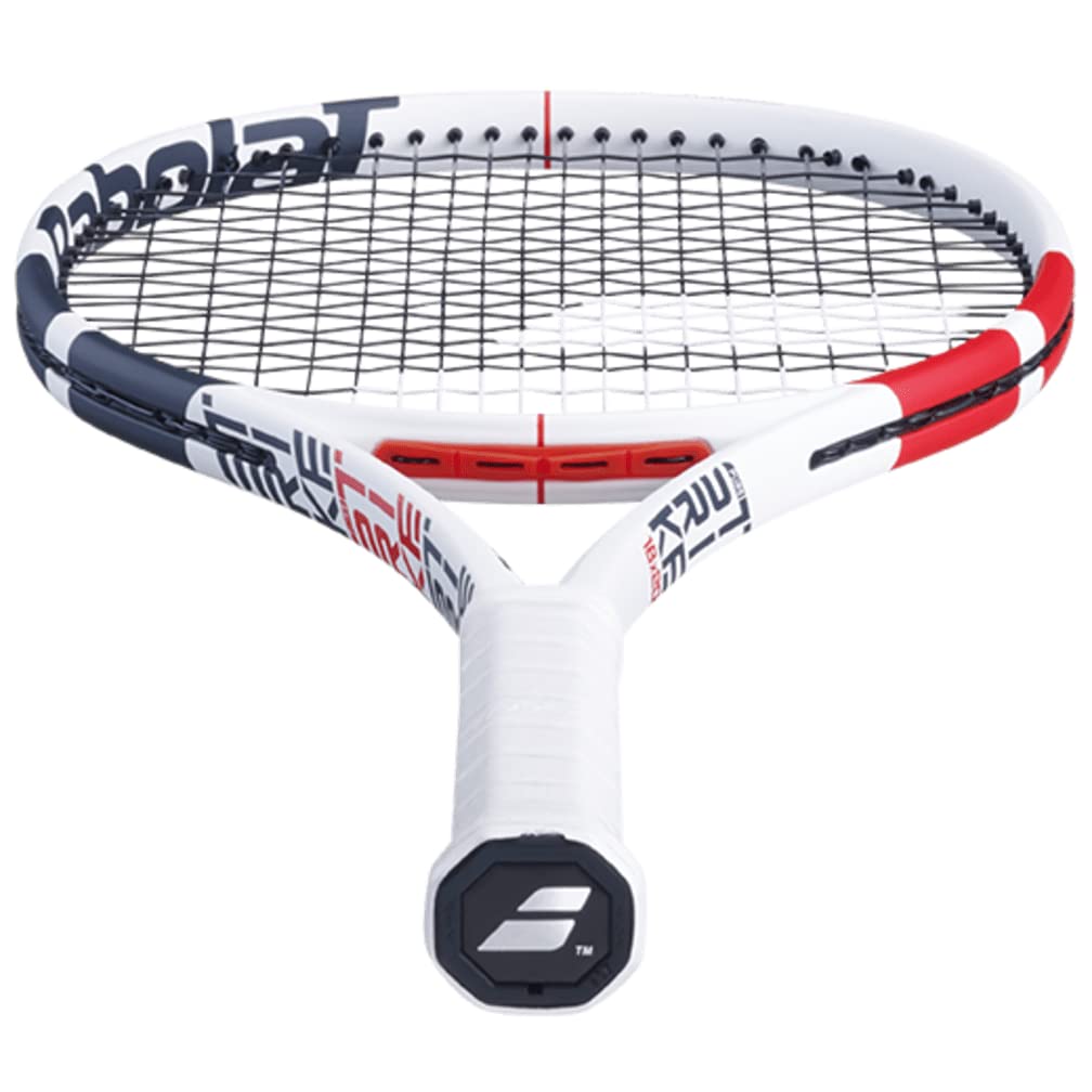 Babolat Pure Strike 18/20 Tennis Racquet Racquet - Strung with 16g White Babolat Syn Gut at Mid-Range Tension (4 3/8" Grip)