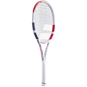 Babolat Pure Strike 18/20 Tennis Racquet Racquet - Strung with 16g White Babolat Syn Gut at Mid-Range Tension (4 3/8" Grip)