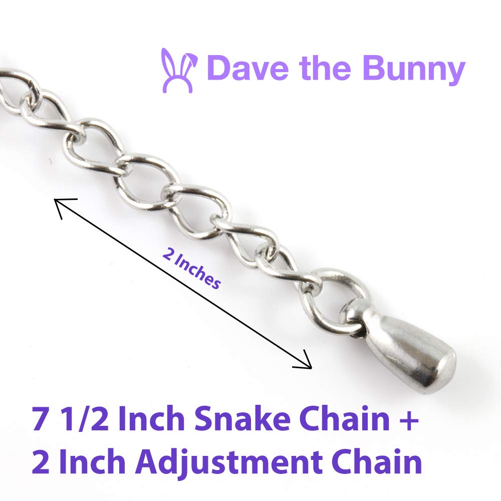 Dave The Bunny Koala Bracelet | Stainless Steel Snake Chain Bracelet