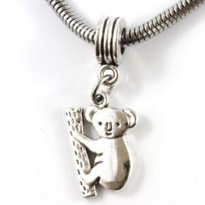 Dave The Bunny Koala Bracelet | Stainless Steel Snake Chain Bracelet