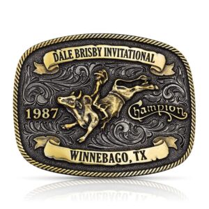 Montana Silversmiths Men's Dale Brisby Invitational 1987 Trophy Buckle Bronze One Size