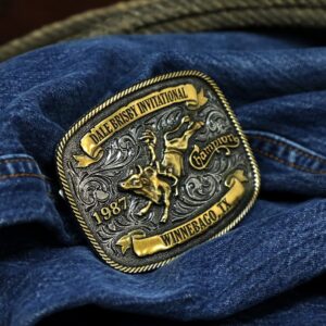 Montana Silversmiths Men's Dale Brisby Invitational 1987 Trophy Buckle Bronze One Size