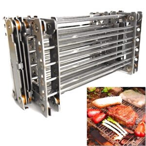 Bitty Big Q Stainless Steel Ultra Compact Portable Lightweight Camping Grill