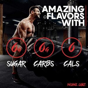 Insane Labz Hellboy Edition, High Stimulant Pre Workout Powder and NO Booster with Beta Alanine, L Citrulline, and Caffeine, Boosts Focus, Energy, Endurance, Nitric Oxide Levels, 35 Srvgs, Fruit Punch