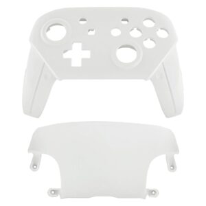 eXtremeRate White Faceplate and Backplate for Nintendo Switch Pro Controller, DIY Replacement Shell Housing Case for Nintendo Switch Pro - Controller NOT Included