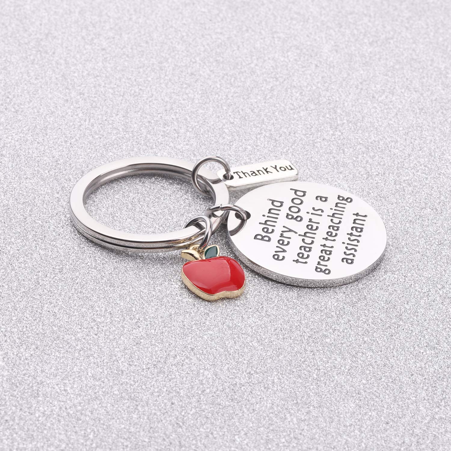 BAUNA Teaching Assistant Gift Teacher's Aide Key Chain Thank You Gift