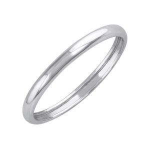 950 platinum 2 mm plain wedding band (ring size 9)