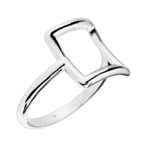 Silpada 'Catuskoti' Open Square Ring in Sterling Silver, Size 8, Size 8