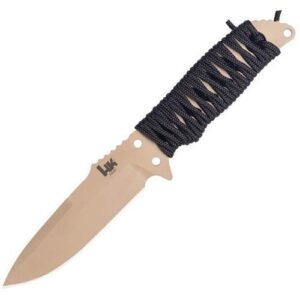 hogue hunting knife fixed blade hk fray 4.2 inch paracord frame