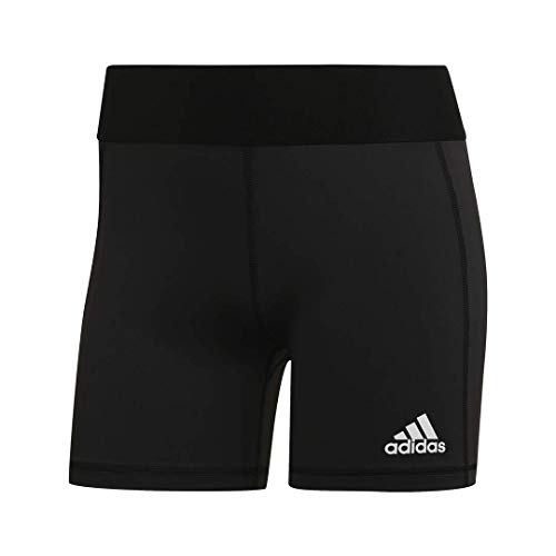 adidas Women's Alphaskin Volleyball 4-Inch Short Tights Black/White L4