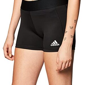 adidas Women's Alphaskin Volleyball 4-Inch Short Tights Black/White L4