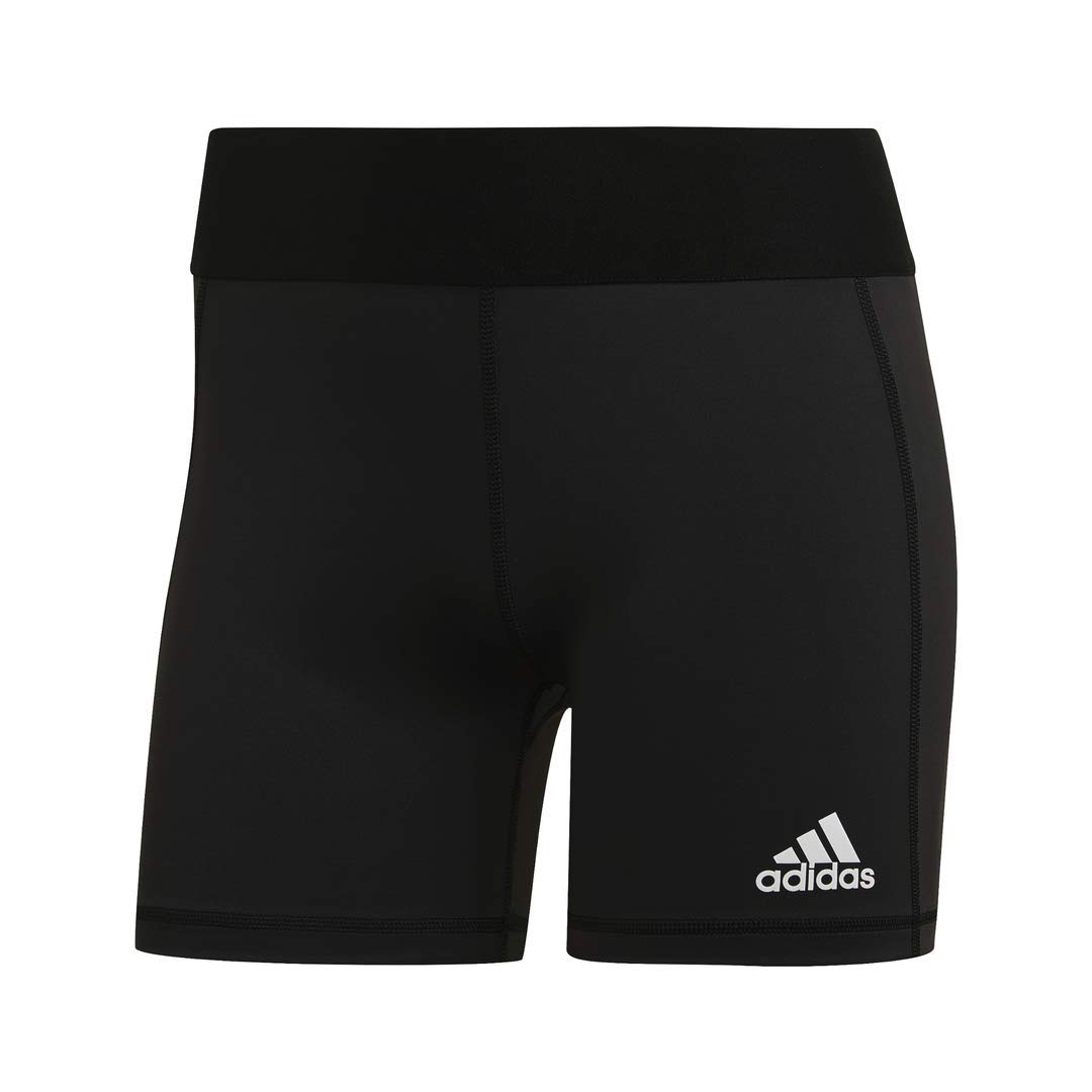 adidas Women's Alphaskin Volleyball 4-Inch Short Tights Black/White L5