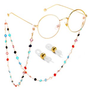 vinchic colorful beaded eyeglass chain sunglass holder strap eyeglass necklace chain cord for women